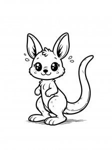 Kangaroo Coloring Pages 21