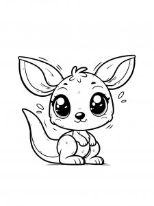 Kangaroo Coloring Pages 24