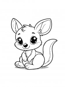 Kangaroo Coloring Pages 26
