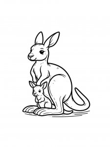 Kangaroo Coloring Pages 38