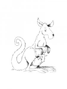 Kangaroo Coloring Pages 40