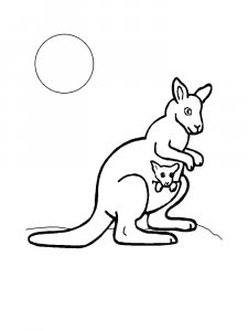 Kangaroo Coloring Pages 54