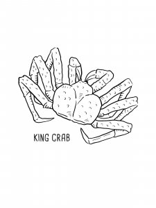 King Crab Coloring Pages 7