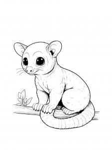 Kinkajou Coloring Pages 11
