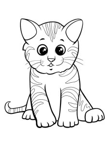 Kitten coloring page - picture 10