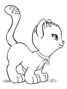 Kitten coloring page - picture 12
