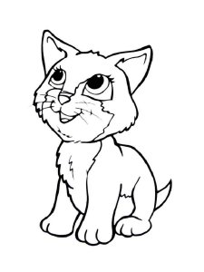Kitten coloring page - picture 15