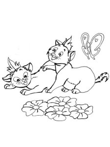 Kitten coloring page - picture 17