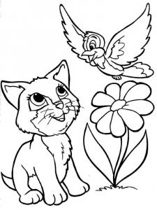 Kitten coloring page - picture 18