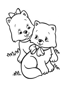 Kitten coloring page - picture 20