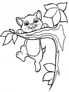 Kitten coloring page - picture 22