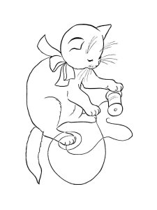 Kitten coloring page - picture 26