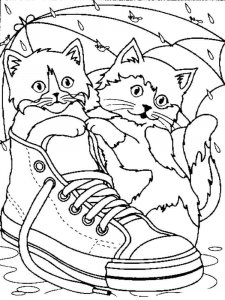 Kitten coloring page - picture 27