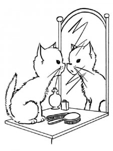 Kitten coloring page - picture 28