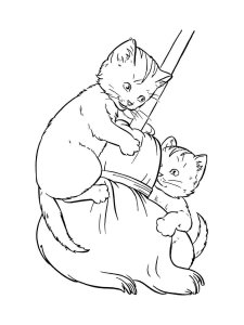 Kitten coloring page - picture 29