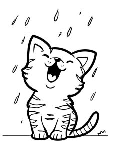 Kitten coloring page - picture 35