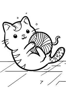 Kitten coloring page - picture 37
