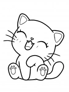 Kitten coloring page - picture 38
