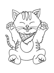 Kitten coloring page - picture 6