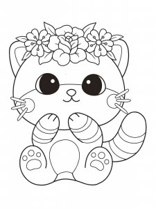 Kitten coloring page - picture 7