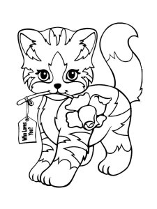 Kitten coloring page - picture 8