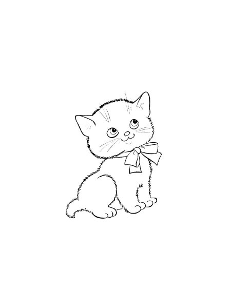 Kitten coloring pages