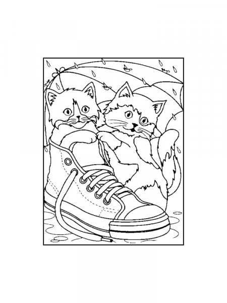 Kitten coloring pages