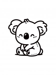 Koala coloring page - picture 29