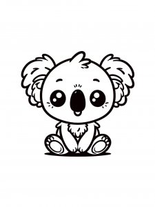 Koala coloring page - picture 31