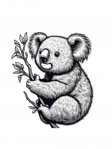 Koala coloring page - picture 36