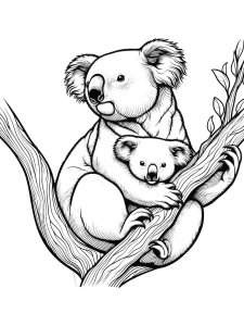 Koala coloring page - picture 38