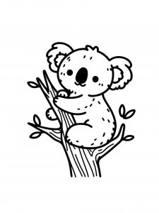 Koala Coloring Pages 43