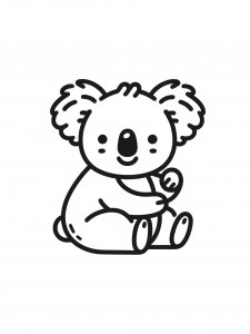 Koala Coloring Pages 44