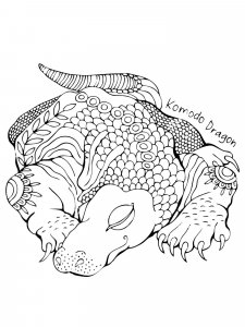 Komodo Dragon coloring page - picture 14