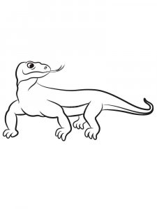 Komodo Dragon coloring page - picture 16