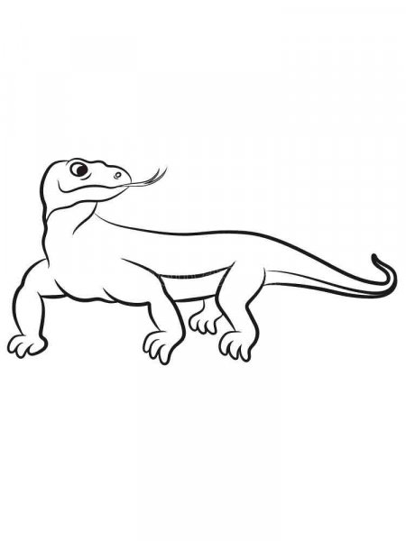 Komodo Dragon coloring pages