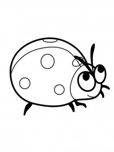 Ladybug coloring page - picture 22