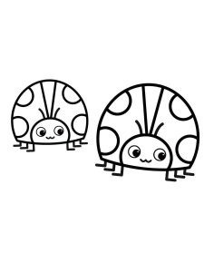 Ladybug coloring page - picture 3