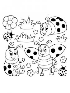 Ladybug coloring page - picture 38