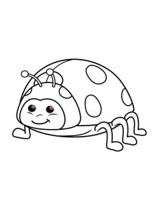 Ladybug coloring page - picture 4