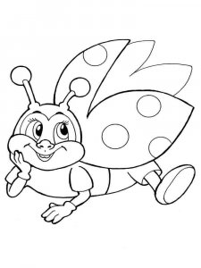 Ladybug coloring page - picture 5