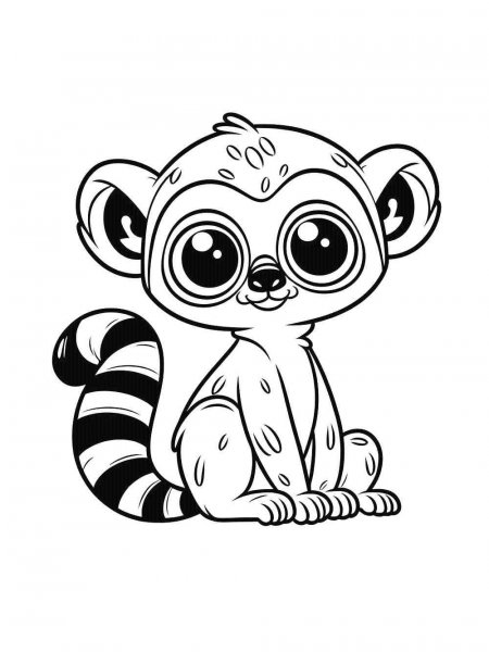 Lemur coloring pages