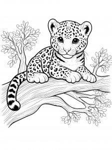 Leopard Coloring Pages 31