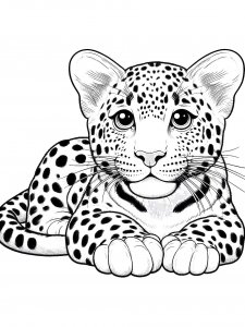 Leopard Coloring Pages 32