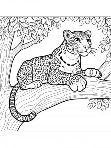 Leopard Coloring Pages 34