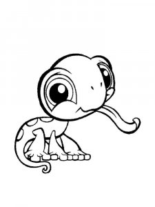 Lizard coloring page - picture 16