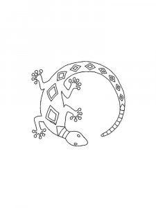Lizard coloring page - picture 18