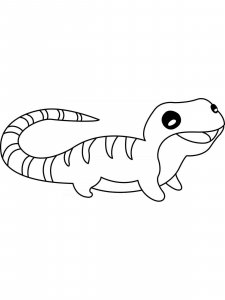 Lizard coloring page - picture 2