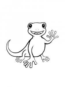 Lizard coloring page - picture 22