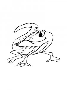 Lizard coloring page - picture 24